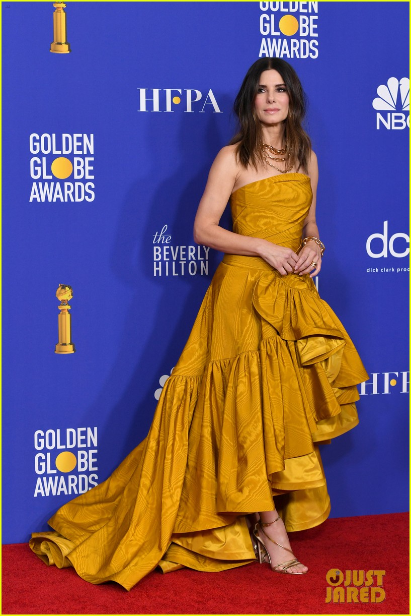 Sandra Bullock Gives Off Belle Vibes at Golden Globes 2020 | Just Jared