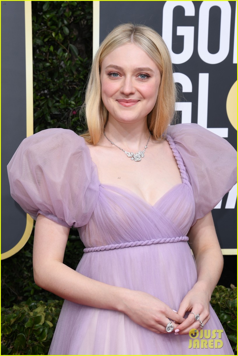 dakota fanning dress golden globes Is Lovely In Lilac For 2020 | Just Jared Occasion: Holiday