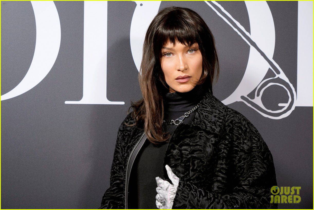 Bella Hadid Rocks a Wig While Joining Star-Studded Crowd at Dior Show