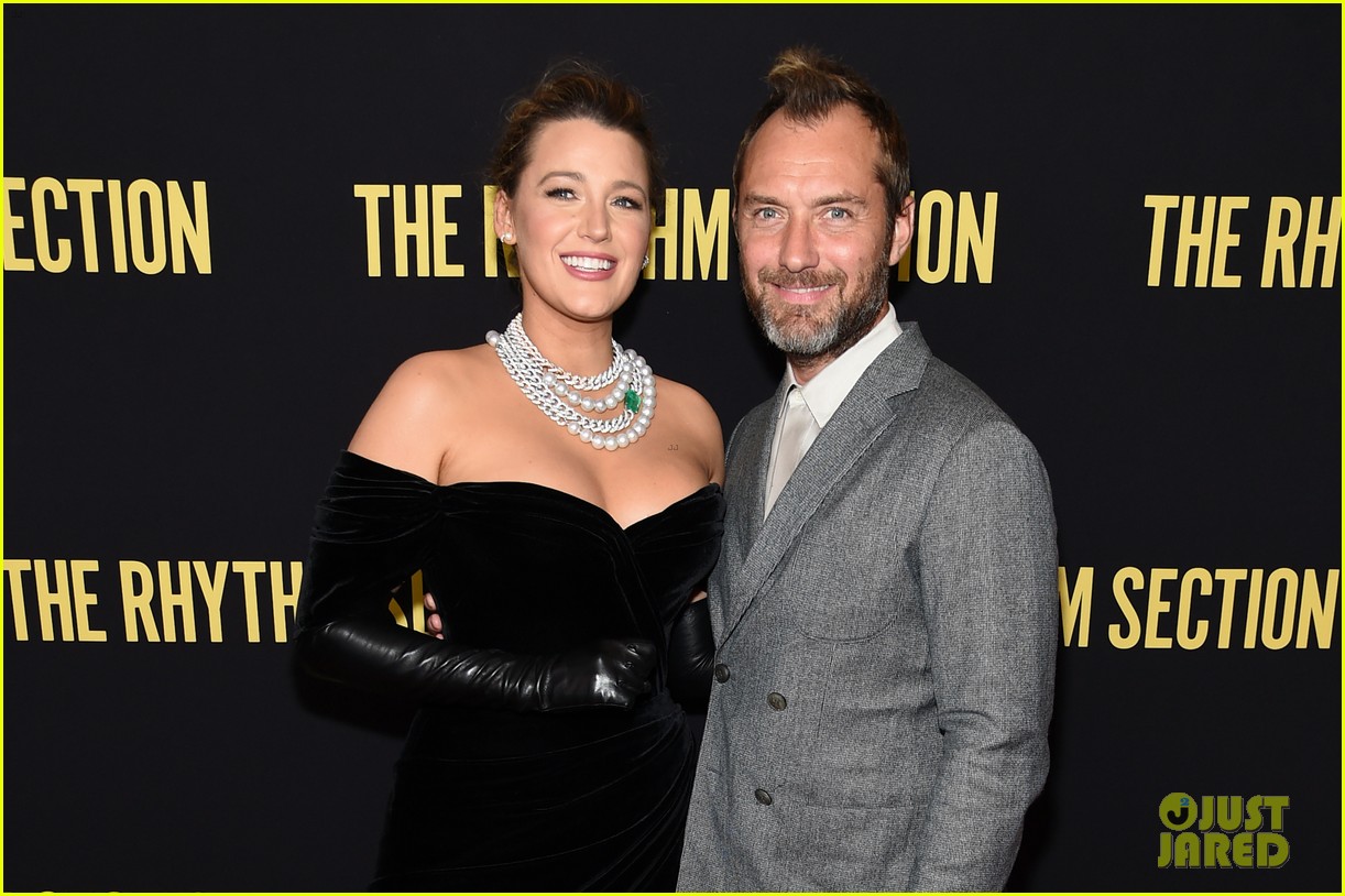 Jude Law Attends 'Rhythm Section' Premiere in an Oversized Suit