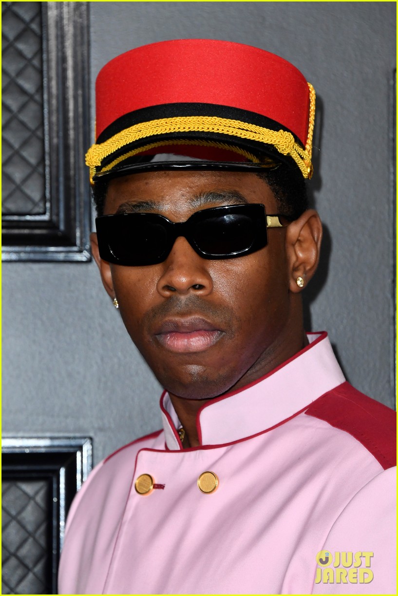 Tyler the Creator Wears Pink Bellhop Outfit to Grammys 2020