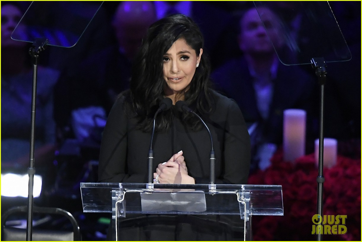 Vanessa Bryant's Heartbreaking Speech at Kobe & Gianna's Memorial Was 'Tentative Until the Last Minute'