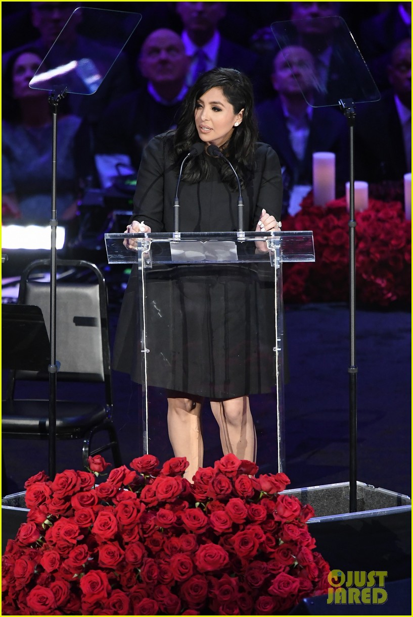 Vanessa Bryant's Heartbreaking Speech at Kobe & Gianna's Memorial Was 'Tentative Until the Last Minute'