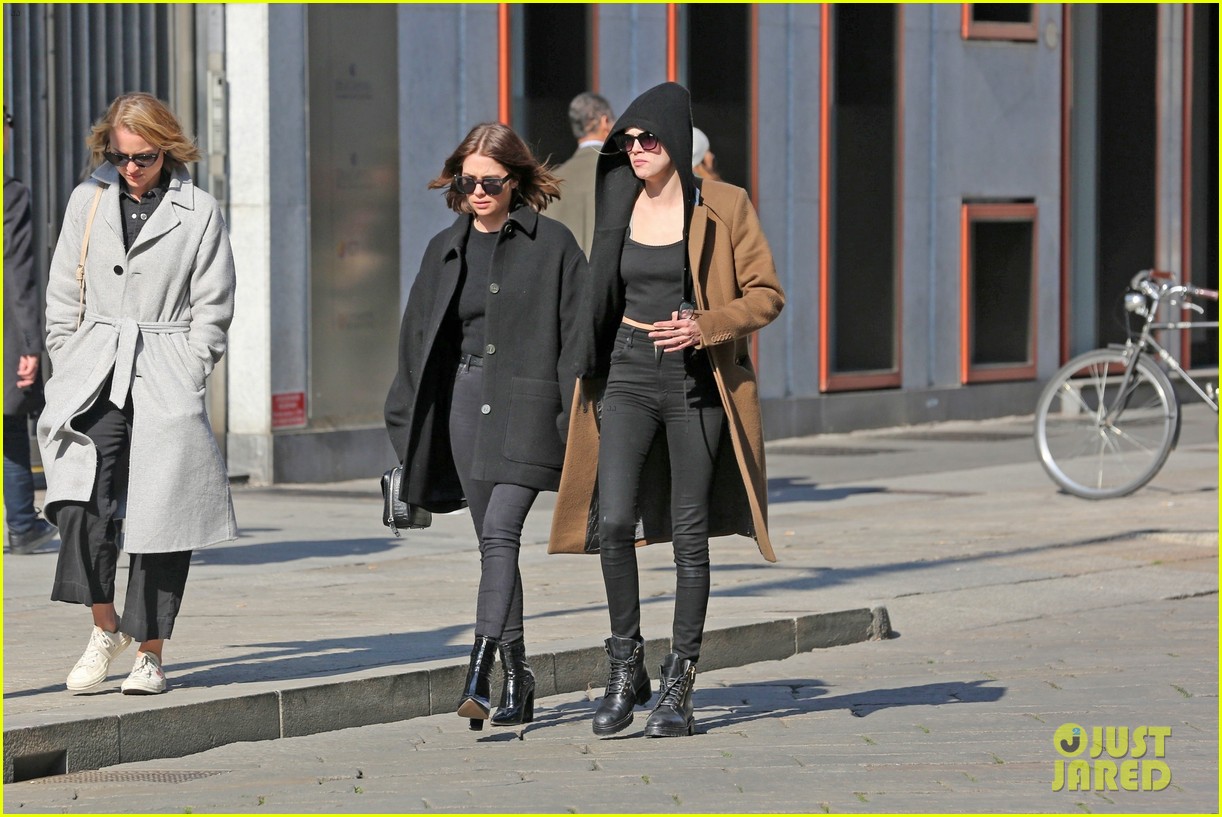 Cara Delevingne & Ashley Benson Hold Hands While Exploring Milan During Fashion Week