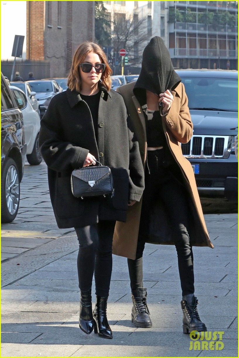 Cara Delevingne & Ashley Benson Hold Hands While Exploring Milan During Fashion Week