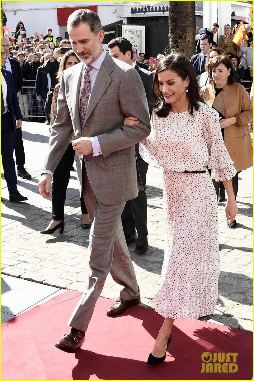 Spain's King Felipe & Queen Letizia Spotted Holding Hands During Trip To Almonte