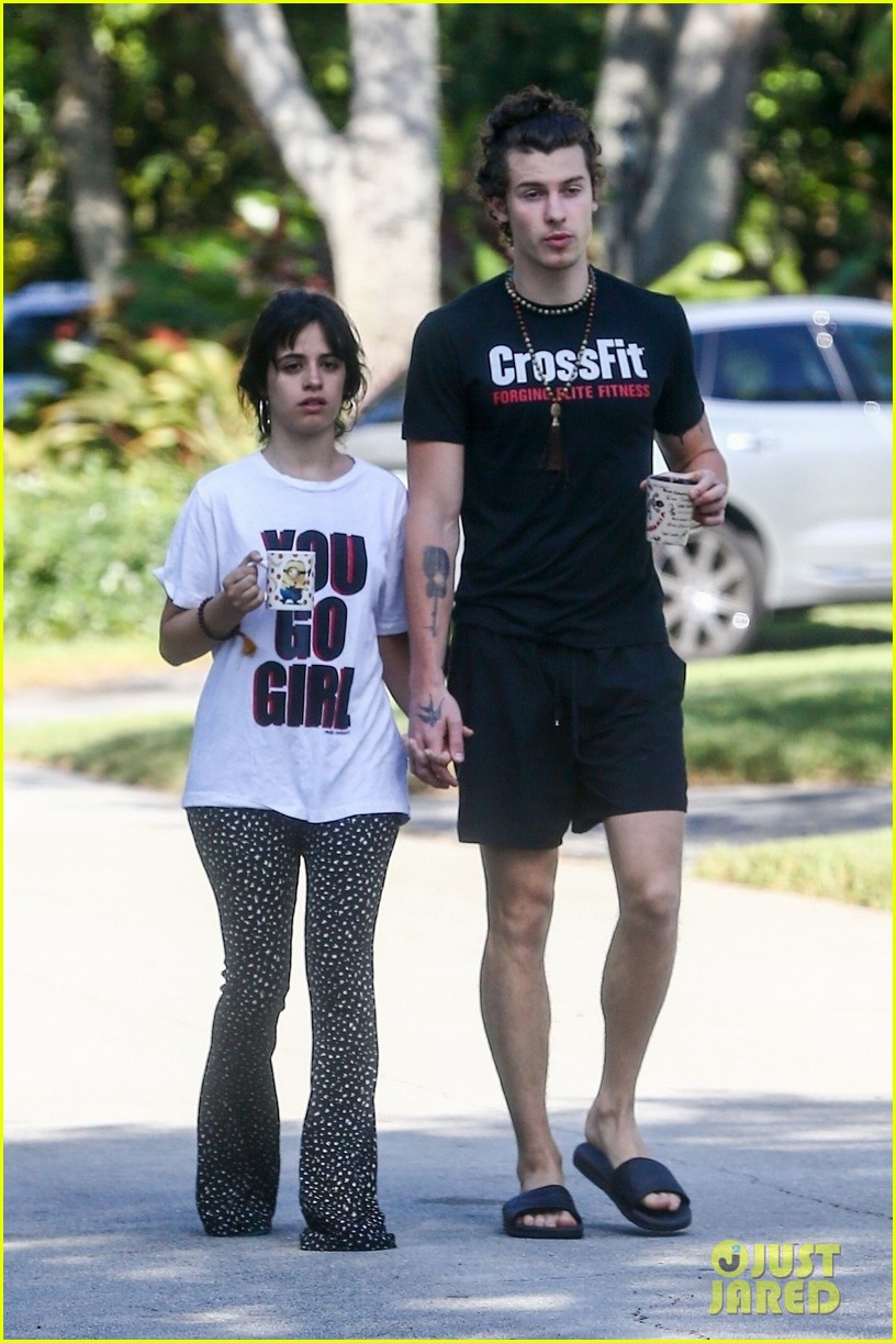 Shawn Mendes & Camila Cabello Go for Their Friday Morning Walk With Coffee in Hand!