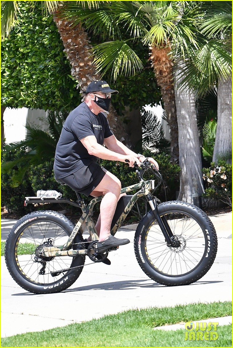Arnold Schwarzenegger Goes Biking Amid News He's Going to Be a Grandpa!