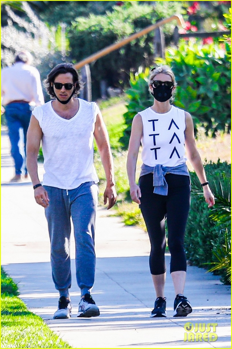 Gwyneth Paltrow & Husband Brad Falchuk Take an Evening Stroll Amid Quarantine