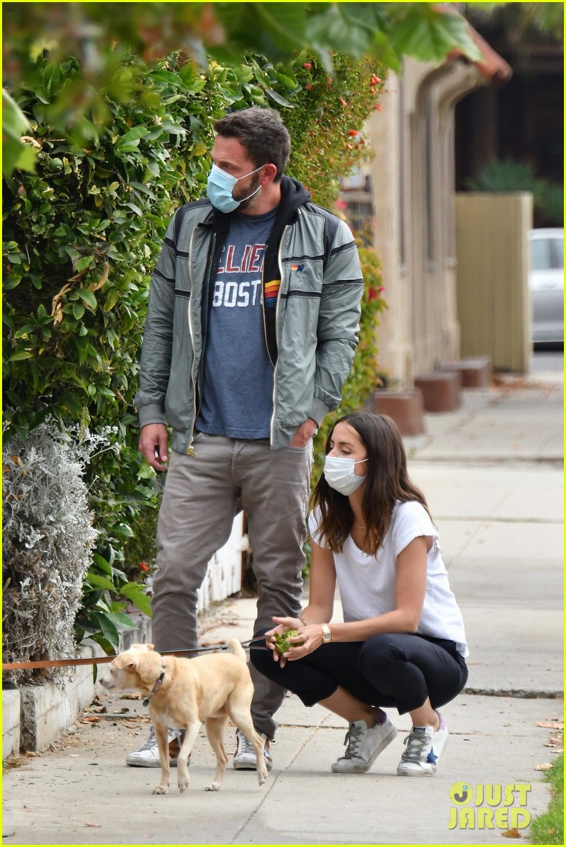 Ben Affleck Snaps Photos of Ana de Armas on Their Dog Walk