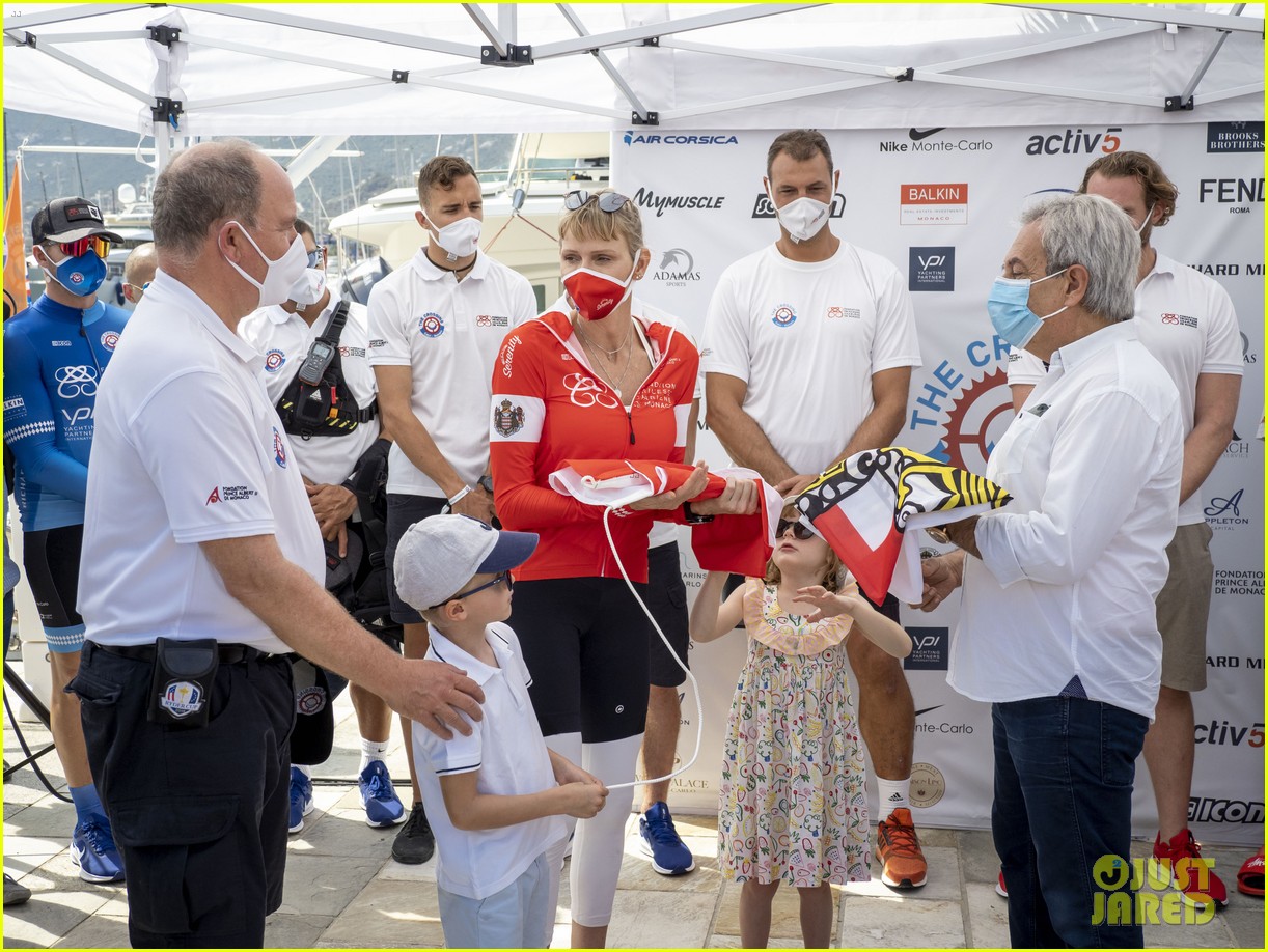 Princess Charlene of Monaco Kicks Off 24 Hour Water Bike Challenge