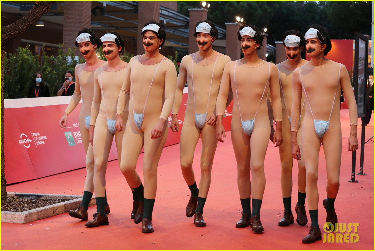 Eight Men Dressed as 'Borat' Walked the Red Carpet in Rome in Sacha Baron Cohen's Absence