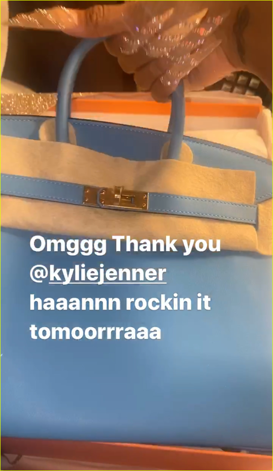 Kylie Jenner Sends Cardi B Powder Blue Birkin Bag for Her 28th Birthday