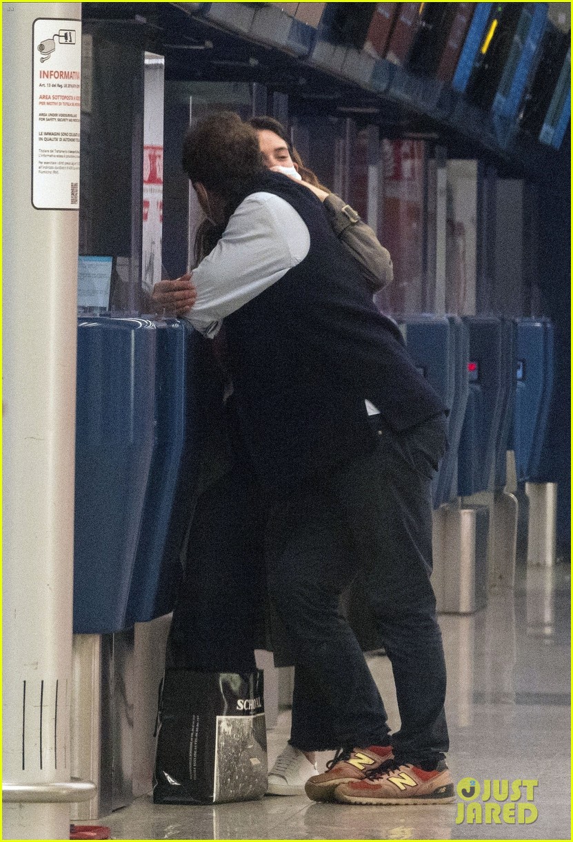 Lily James & Dominic West Cuddle at Airport After PDA Pics (Photos)