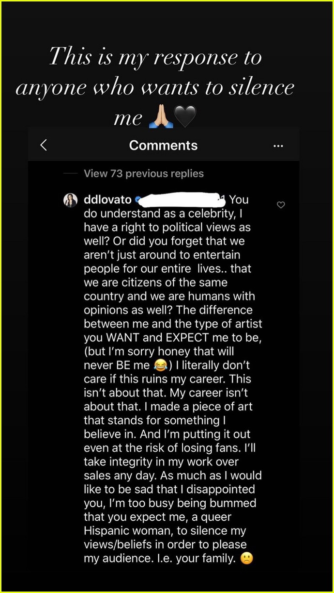 Demi Lovato Has the Perfect Response to Trolls Who Want to 'Silence' Her After 'Commander in Chief' Release