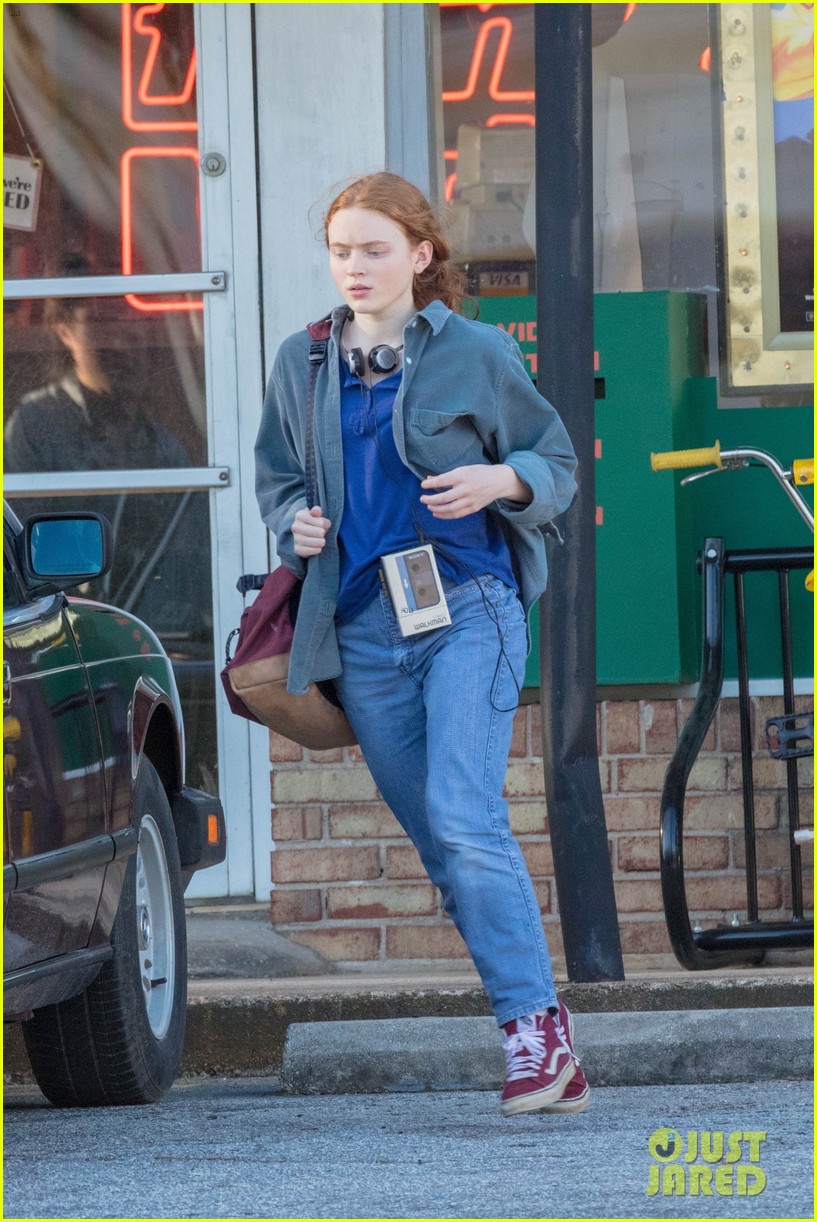 'Stranger Things' Stars Film a Scene at a Video Store - See Photos!