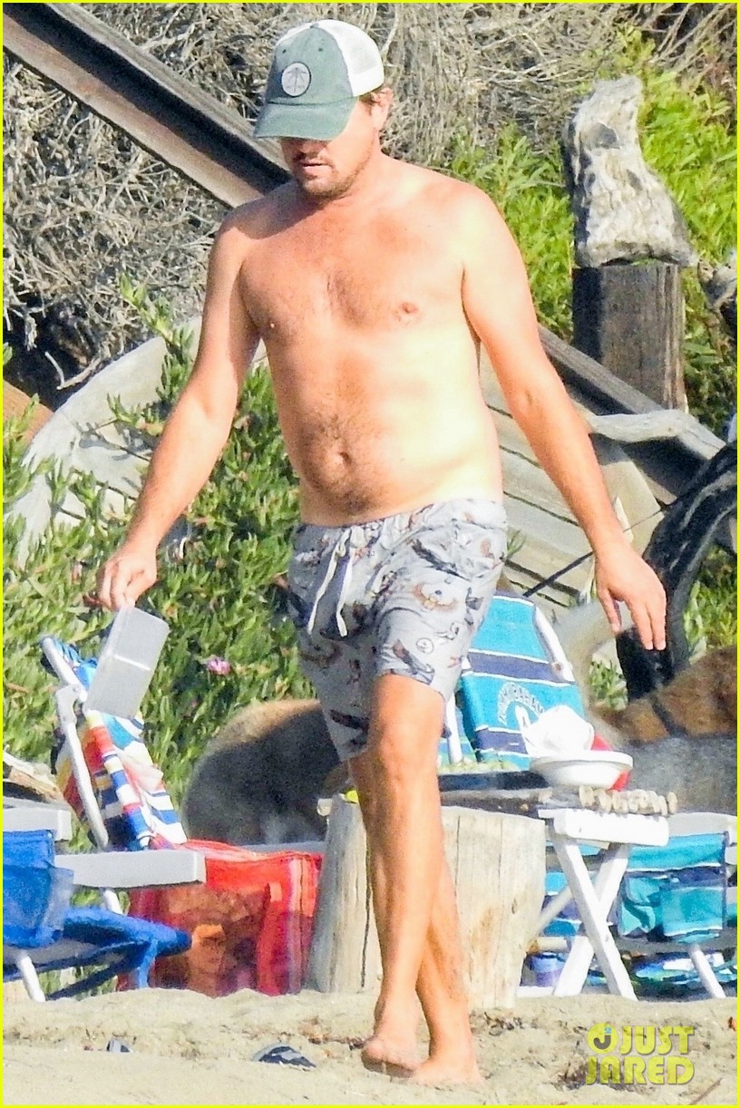 Leonardo DiCaprio Goes Shirtless for Beach Day with BFF Emile Hirsch! (Photos)