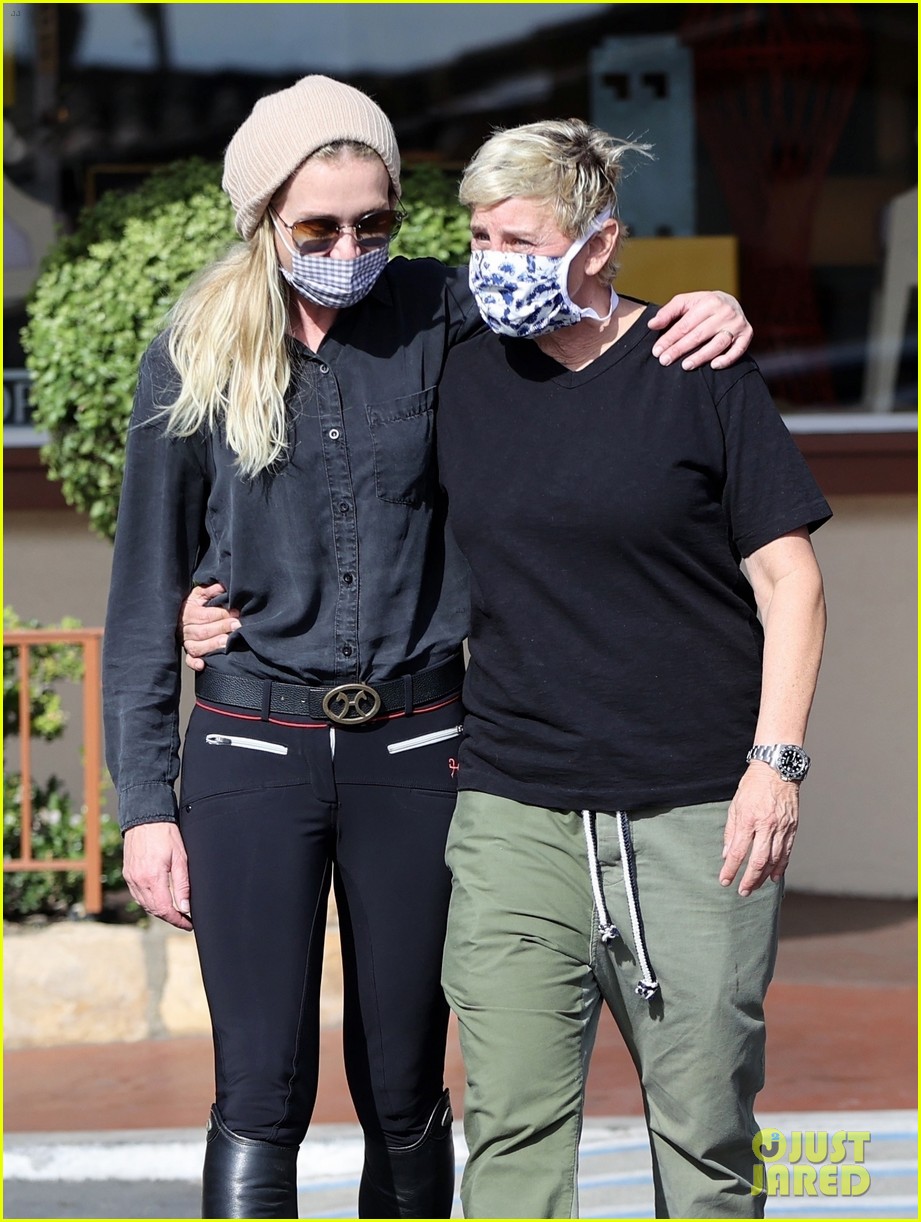Ellen DeGeneres & Wife Portia de Rossi Keep Close While Out Shopping in Santa Barbara