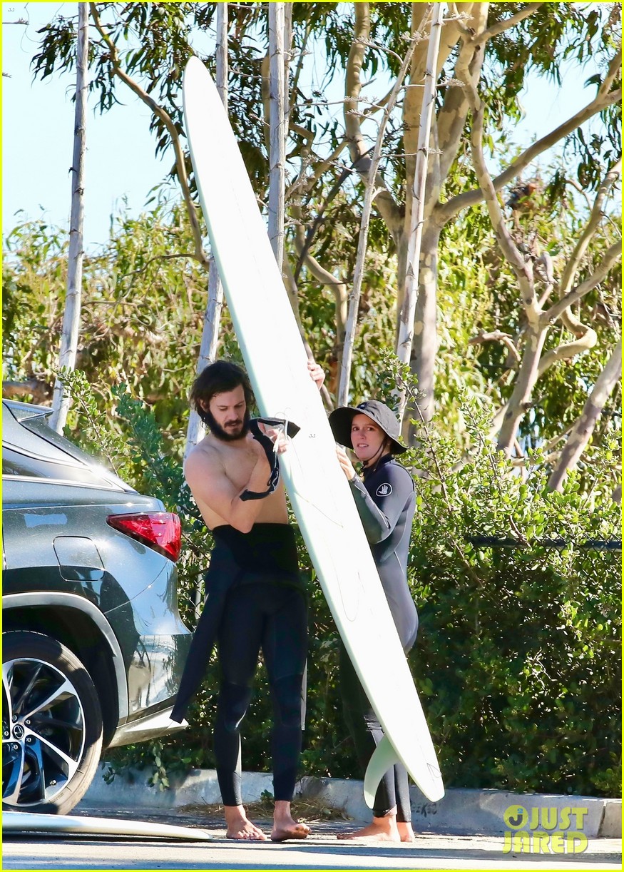 Adam Brody Goes Shirtless For Surfing Date With Wife Leighton Meester