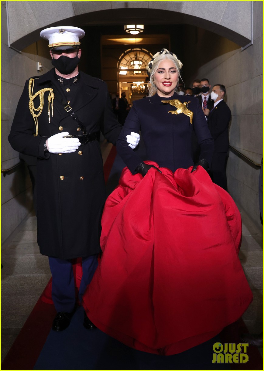 lady gaga dress inauguration 2021 DESIGN and ART MAGAZINE: Lady Gaga wears Schiaparelli at U.S President-elect Joe Biden's inauguration ceremony