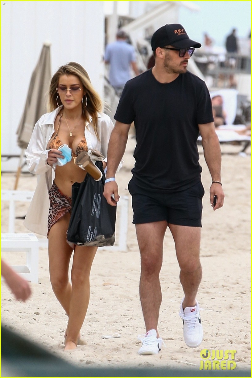 NFL Player Danny Amendola Packs On the PDA with Girlfriend Jean Watts at the Beach