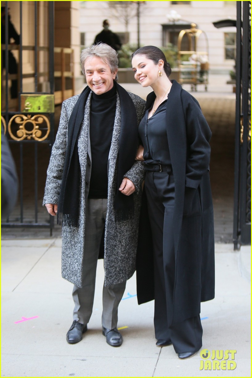 Selena Gomez Makes Fashionable Arrival On 'Only Murders In The Building' Set With Martin Short