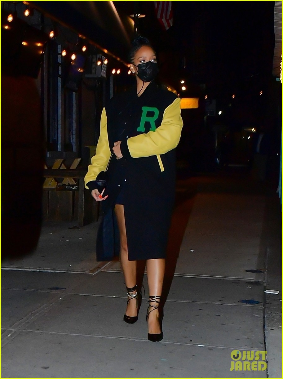 Rihanna & Boyfriend A$AP Rocky Go to Dinner Together in NYC