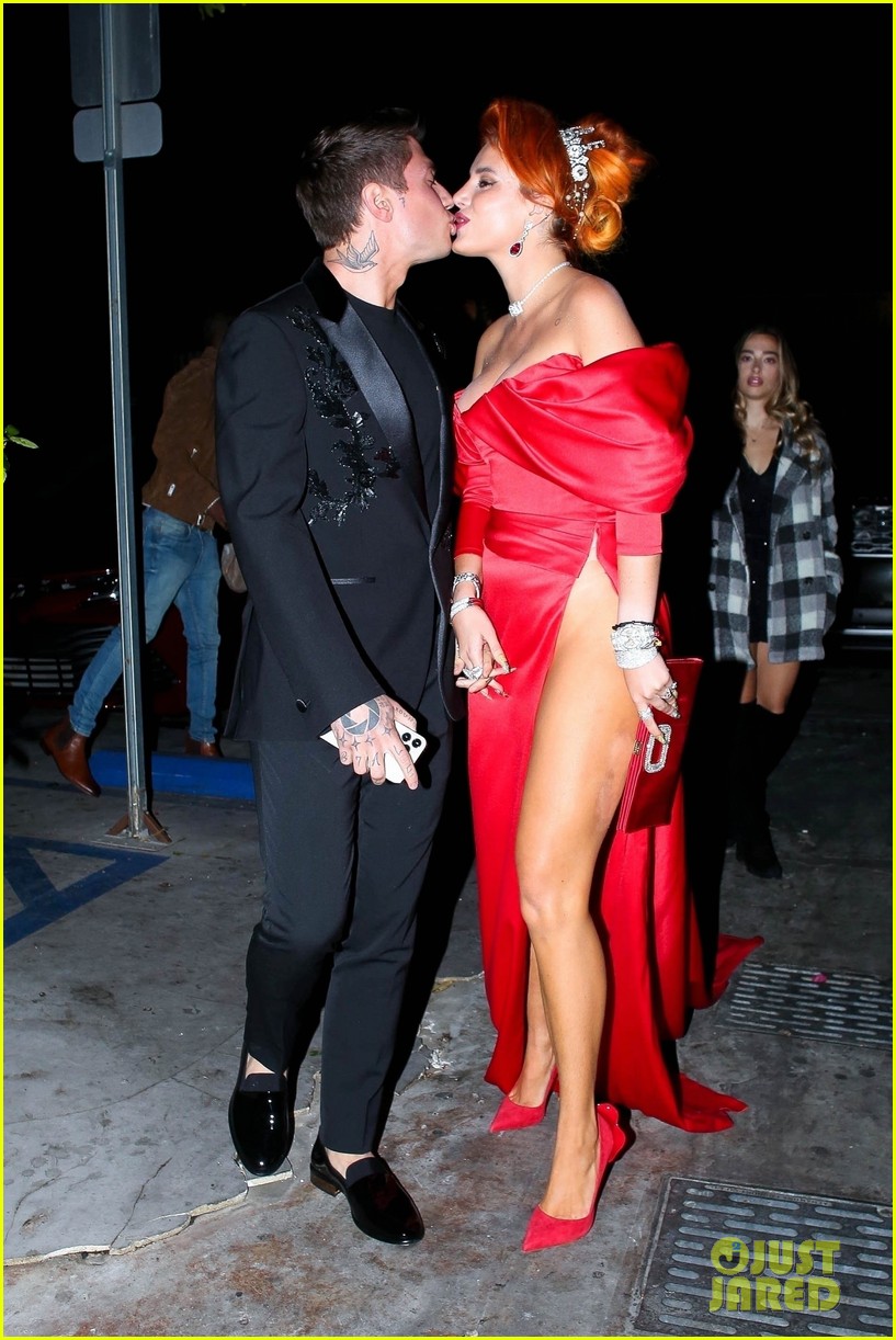 Bella Thorne Looks Red Hot at Engagement Party with Fiance Benjamin Mascolo!