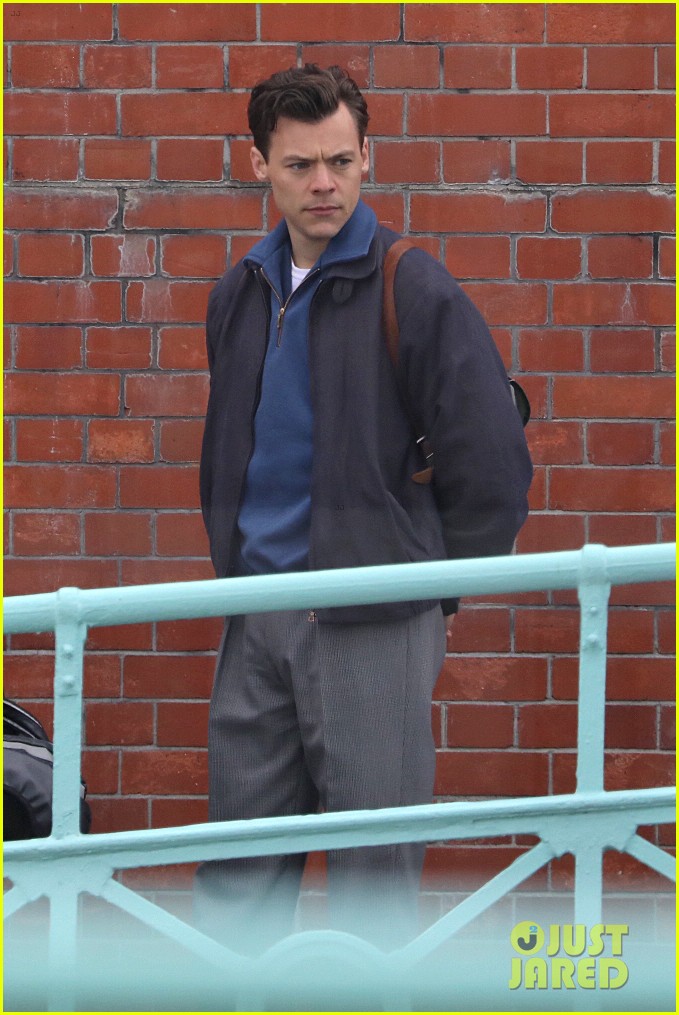 Harry Styles Is All Smiles with Emma Corrin in These Cute 'My Policeman' Set Photos!