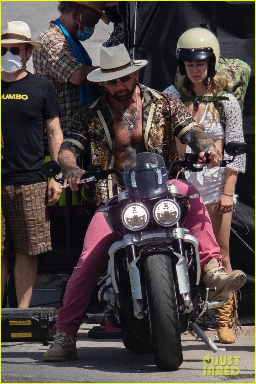 Madelyn Cline & David Bautista Film Scenes Together for 'Knives Out 2' in Greece