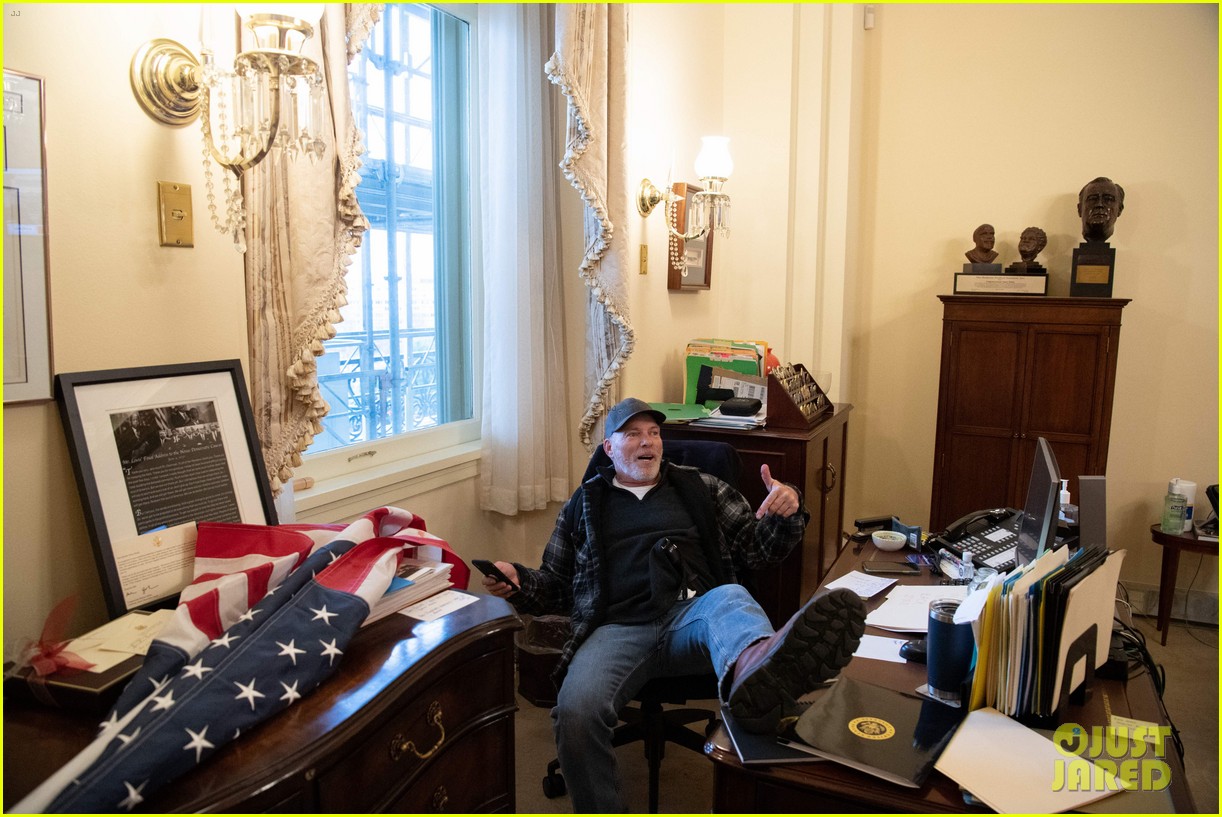 Man Who Invaded Nancy Pelosi's Office During Capitol Riot Says He Can't Earn a Living