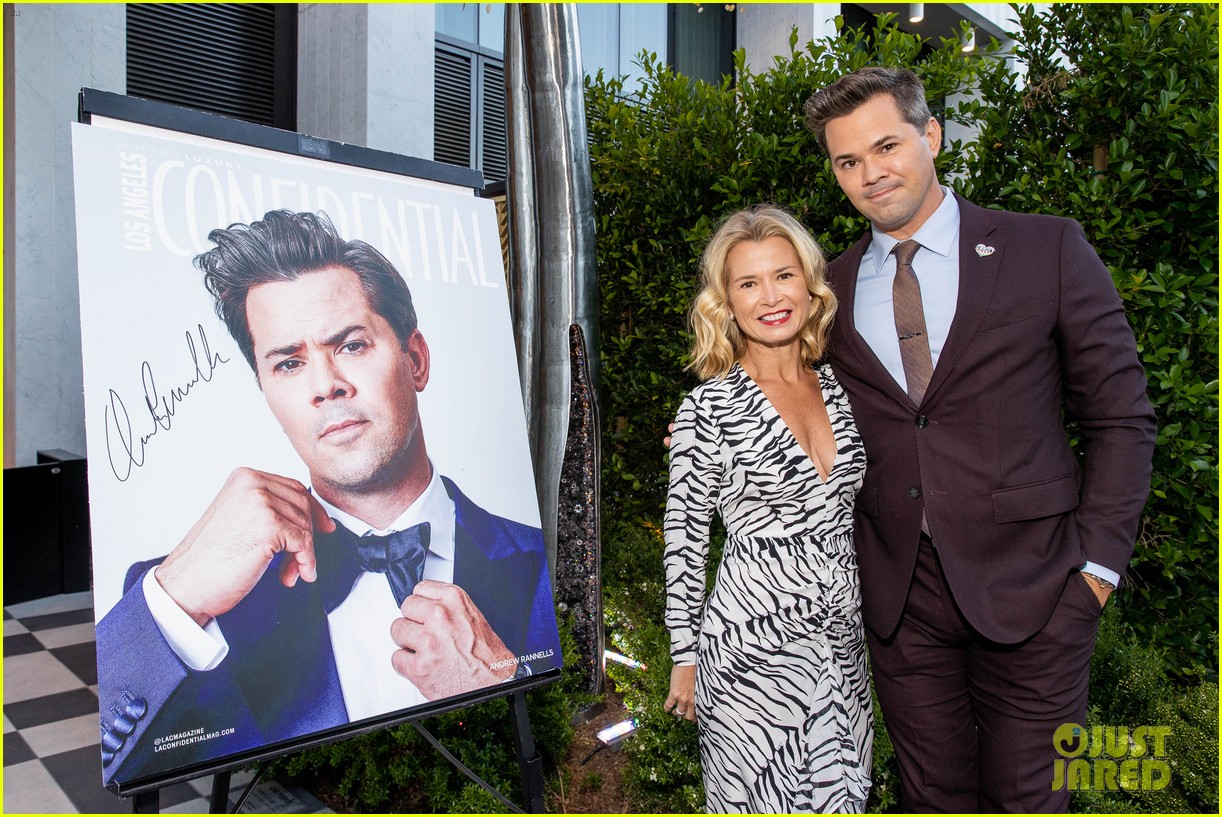 Andrew Rannells & Boyfriend Tuc Watkins Couple Up for Portraits of Pride Event!