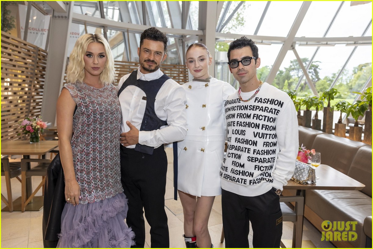 Katy Perry & Orlando Bloom Meet Up with Sophie Turner & Joe Jonas at Louis Vuitton Event!