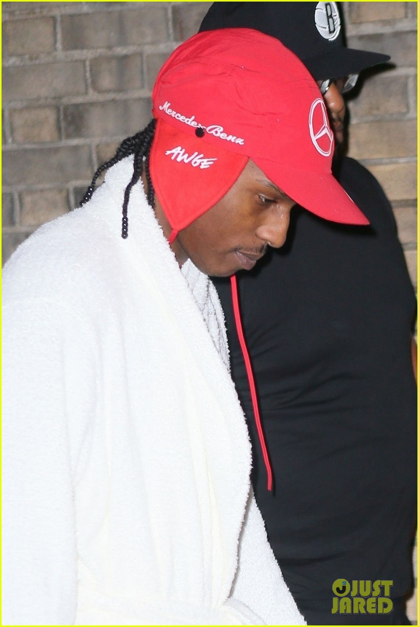 Rihanna & A$AP Rocky Wear Robes to the Set of Their Secret Project