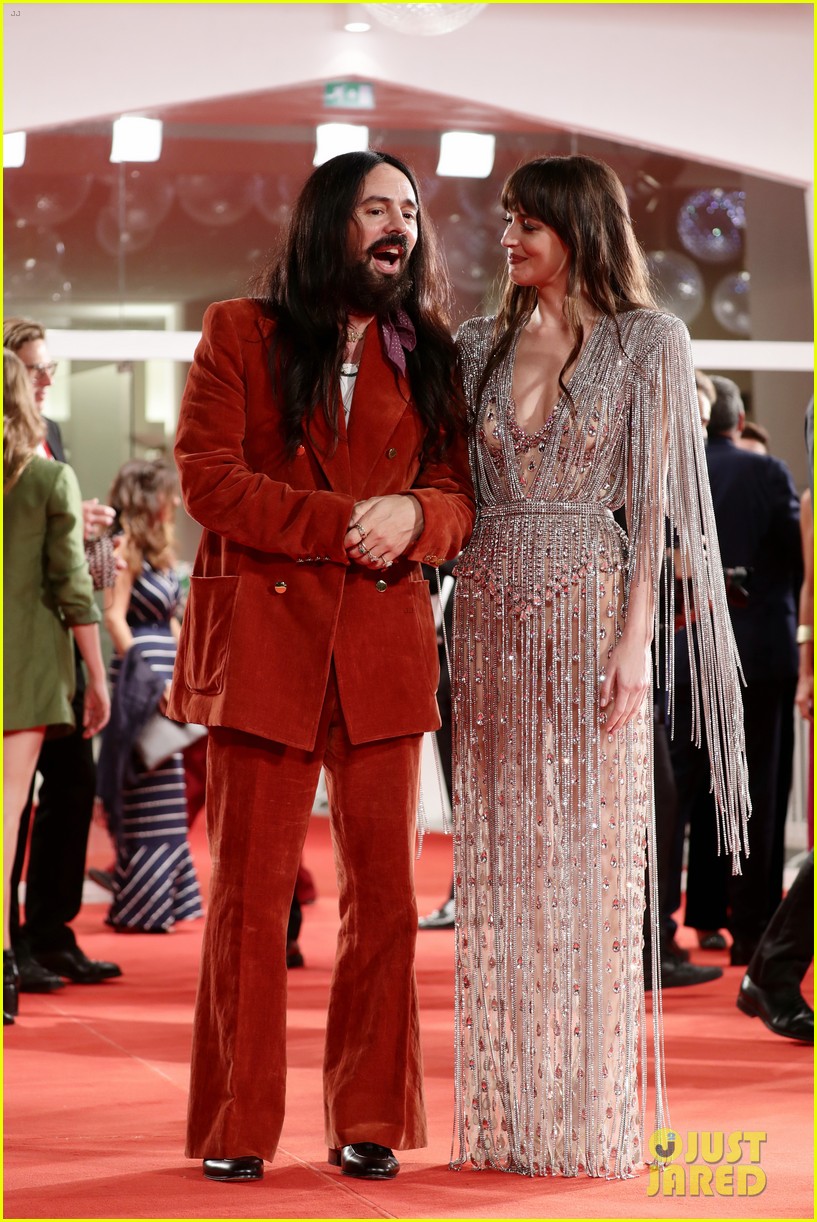 Dakota Johnson Wows in Sheer Dress at Venice Premiere, Walks Carpet with Her Two Dates!