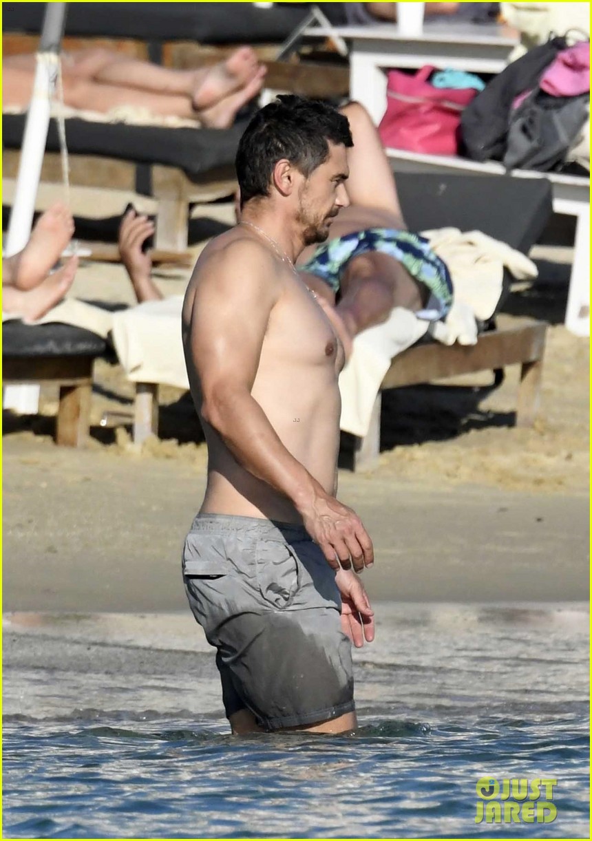 James Franco Enjoys a Steamy Beach Day with Girlfriend Isabel Pakzad in Greece