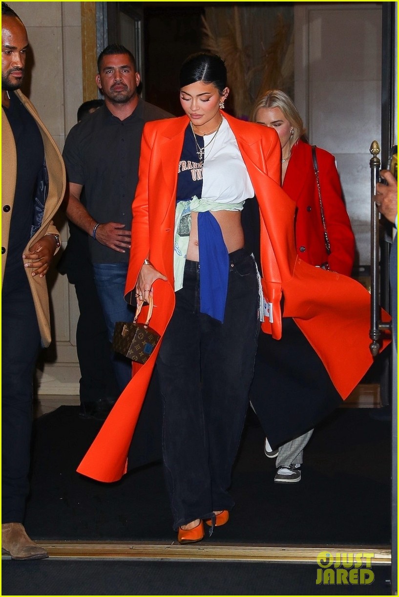 Pregnant Kylie Jenner Puts Tiny Baby Bump on Display in New York - New Photos!