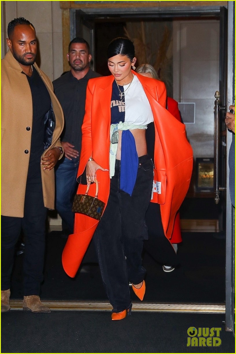 Pregnant Kylie Jenner Puts Tiny Baby Bump on Display in New York - New Photos!