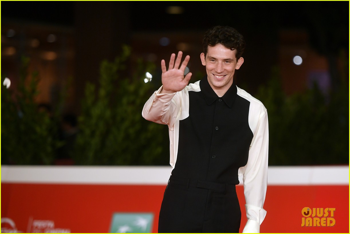 Josh O'Connor Promotes 'Mothering Sunday' In Rome With Director Eva Husson