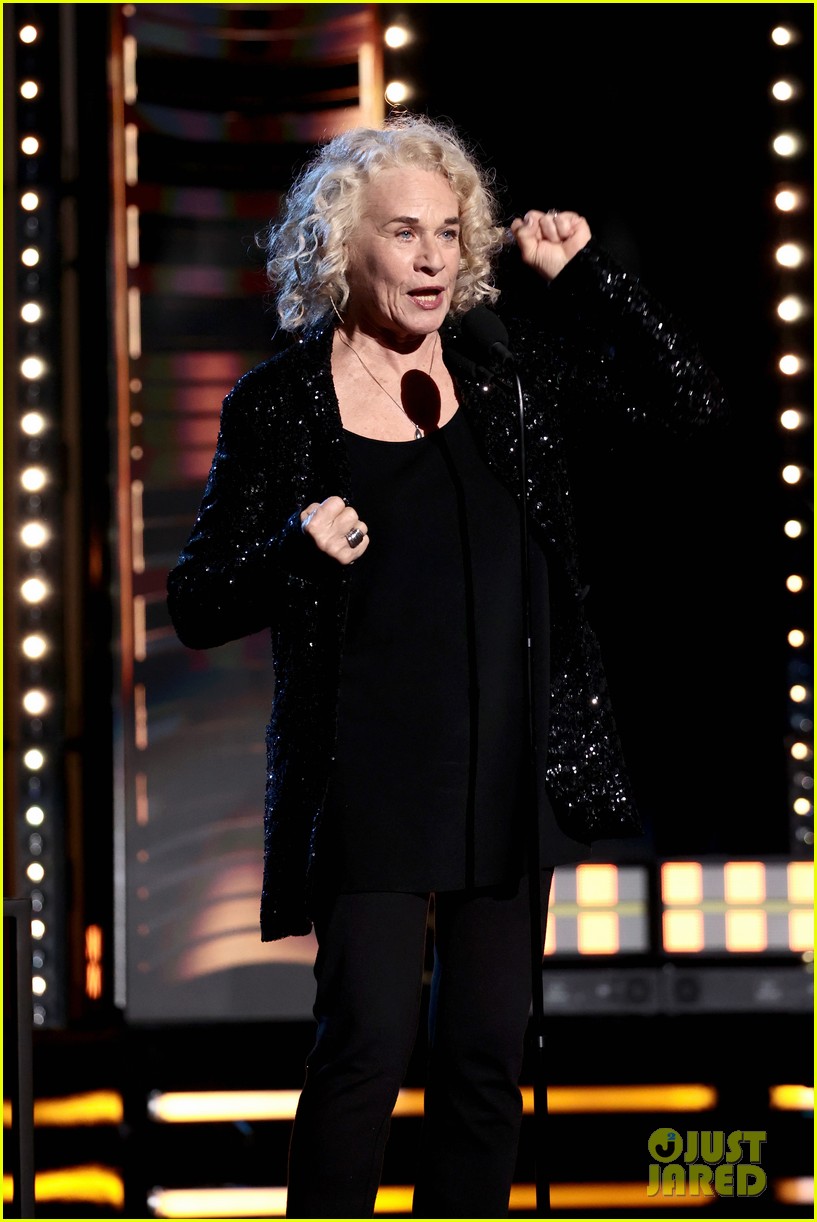 Taylor Swift Sports Lace Jumpsuit While Honoring Carole King at Rock & Roll Hall Of Fame Induction!