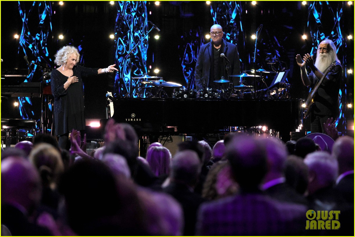 Taylor Swift Sports Lace Jumpsuit While Honoring Carole King at Rock & Roll Hall Of Fame Induction!