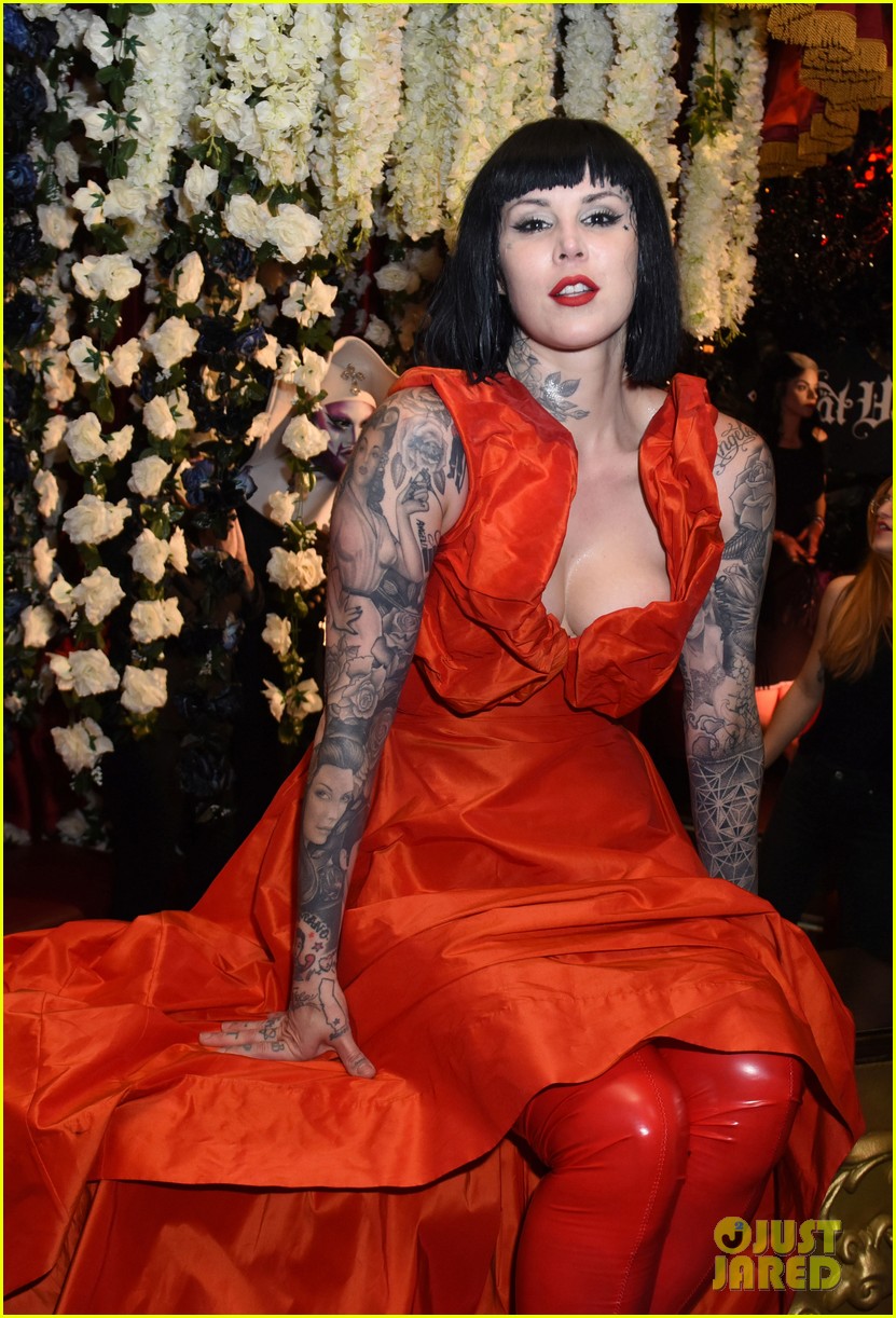 kat von d red dress Kat Von D Announces She's Closing Her L.A. Tattoo Parlor After 14 Years -  Just Jared - Celebrity News and Gossip