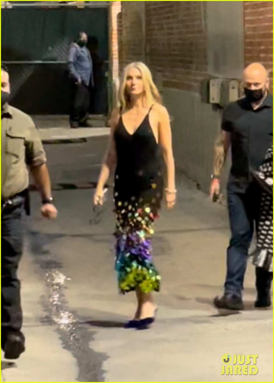 Gwyneth Paltrow Rocks Two Different Outfits to 'Jimmy Kimmel Live!'