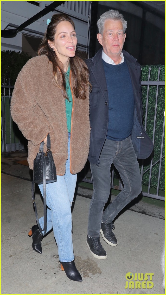 Katharine McPhee & David Foster Meet Up with Friends for Dinner in Santa Monica