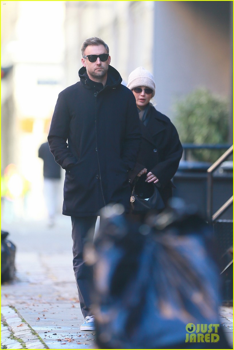Pregnant Jennifer Lawrence Enjoys a Walk with Husband Cooke Maroney in NYC