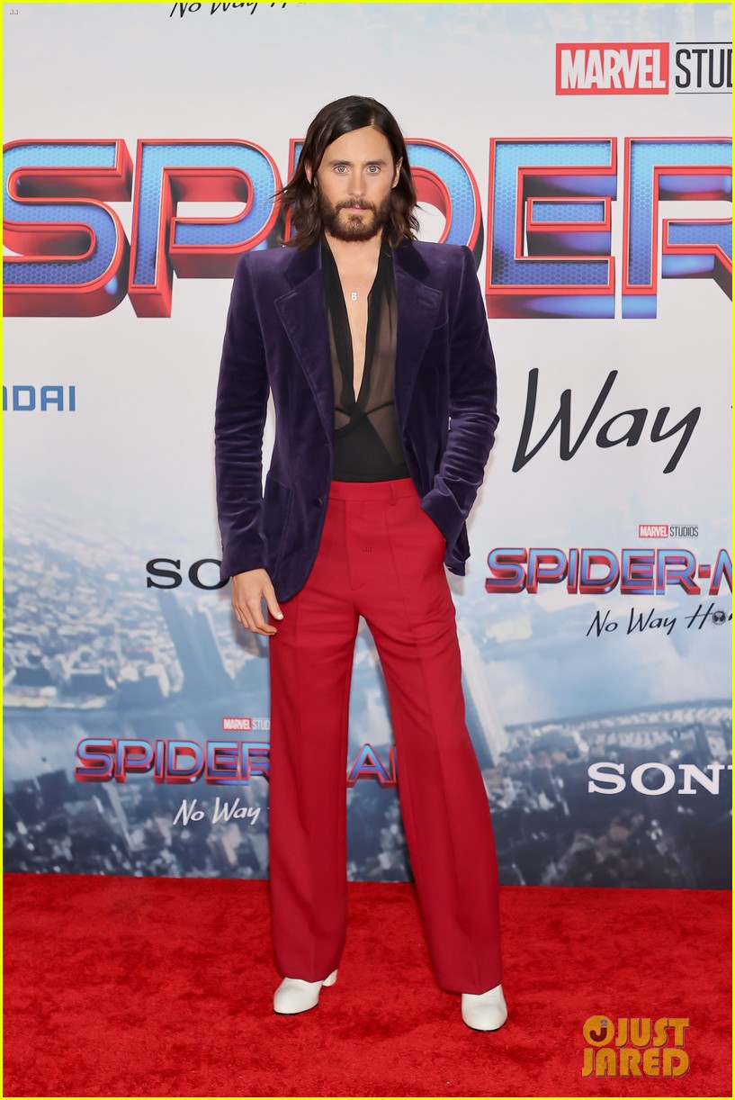 Jared Leto, Simu Liu, & More Stars Step Out for Spider-Man: No Way Home' Premiere