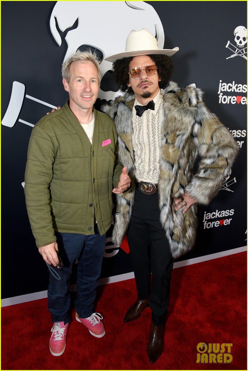 Johnny Knoxville & Machine Gun Kelly Suit Up for the 'Jackass Forever' Premiere