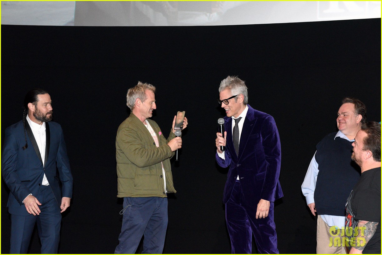 Johnny Knoxville & Machine Gun Kelly Suit Up for the 'Jackass Forever' Premiere