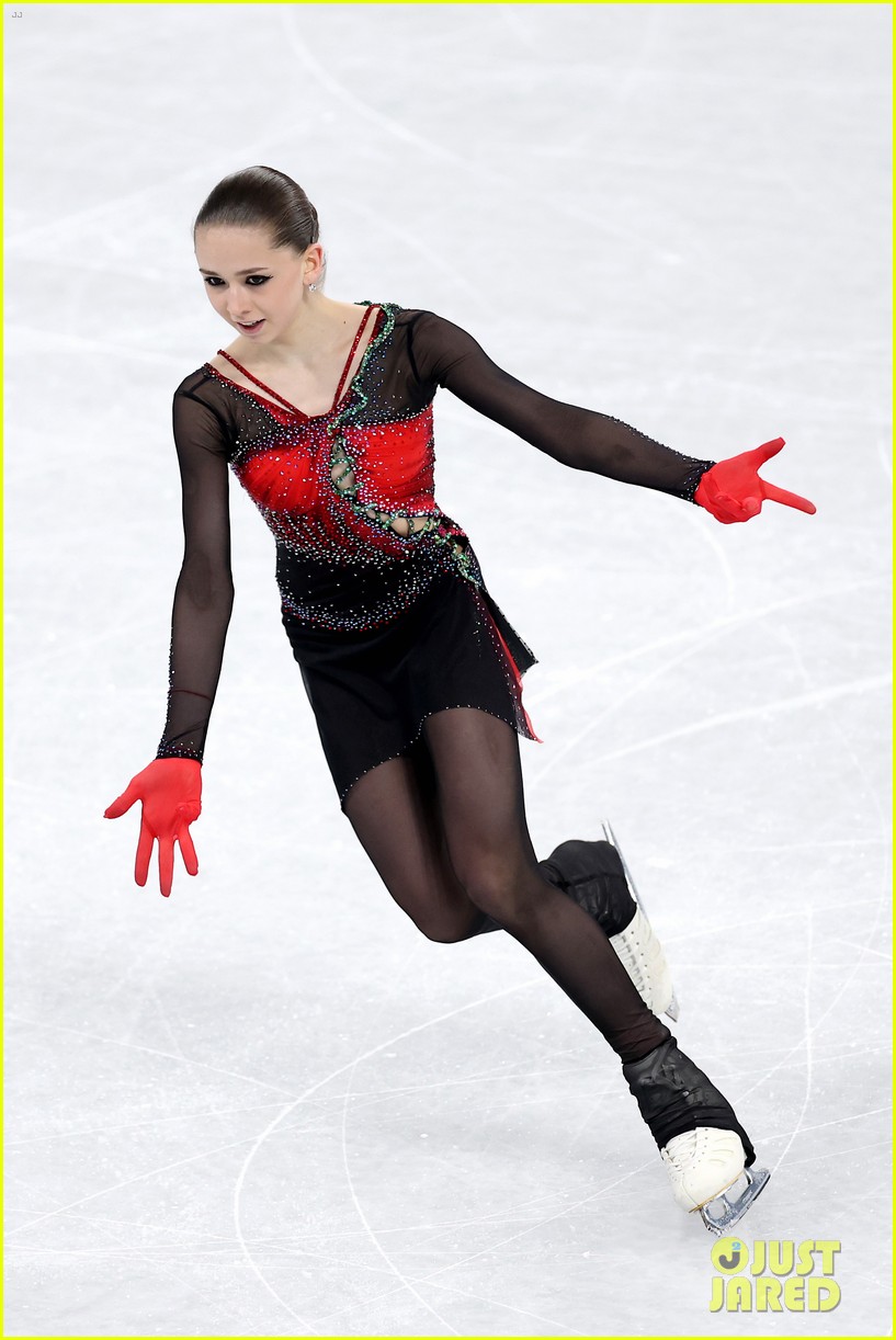 15-Year-Old Russian Figure Skater Kamila Valieva Makes History with Two Quads at Beijing Olympics