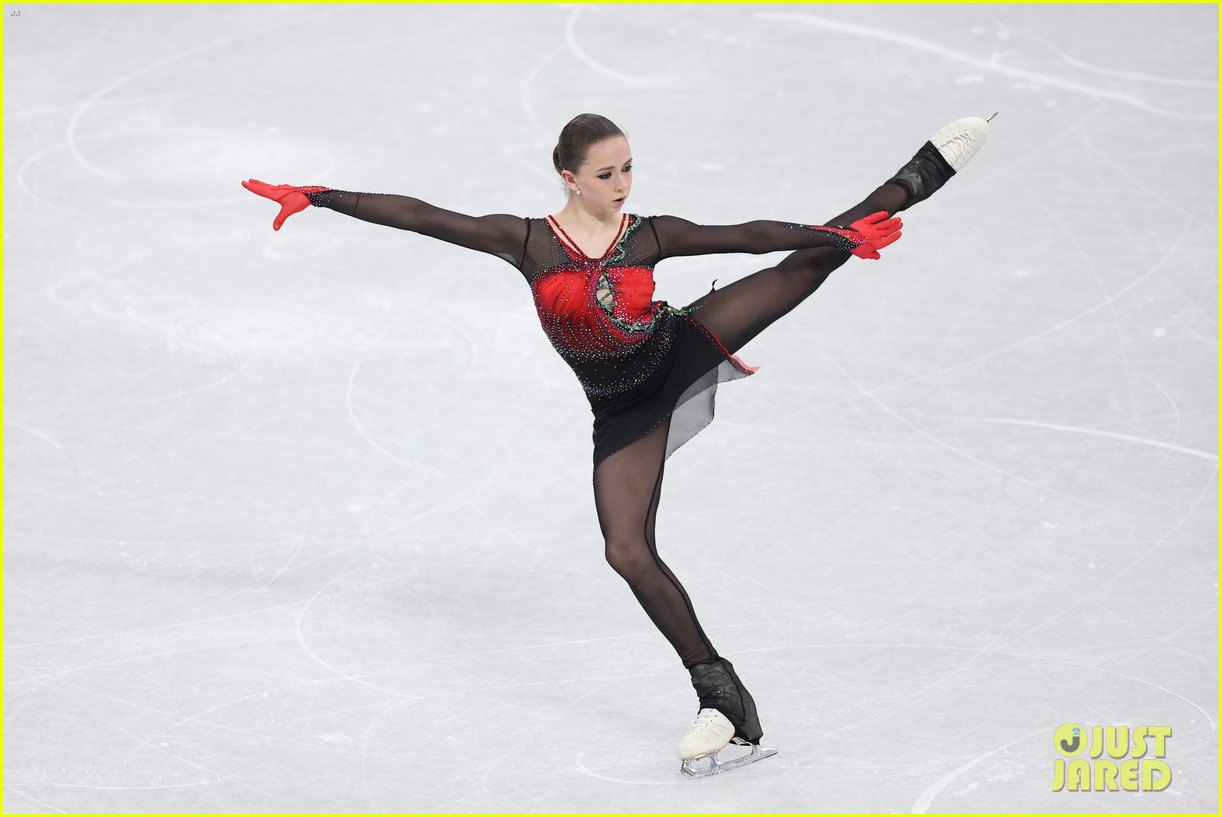 15-Year-Old Russian Figure Skater Kamila Valieva Makes History with Two Quads at Beijing Olympics